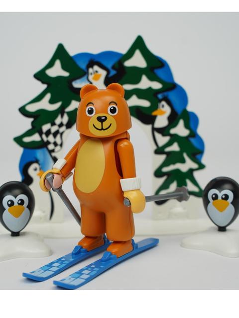 Bear on Skis